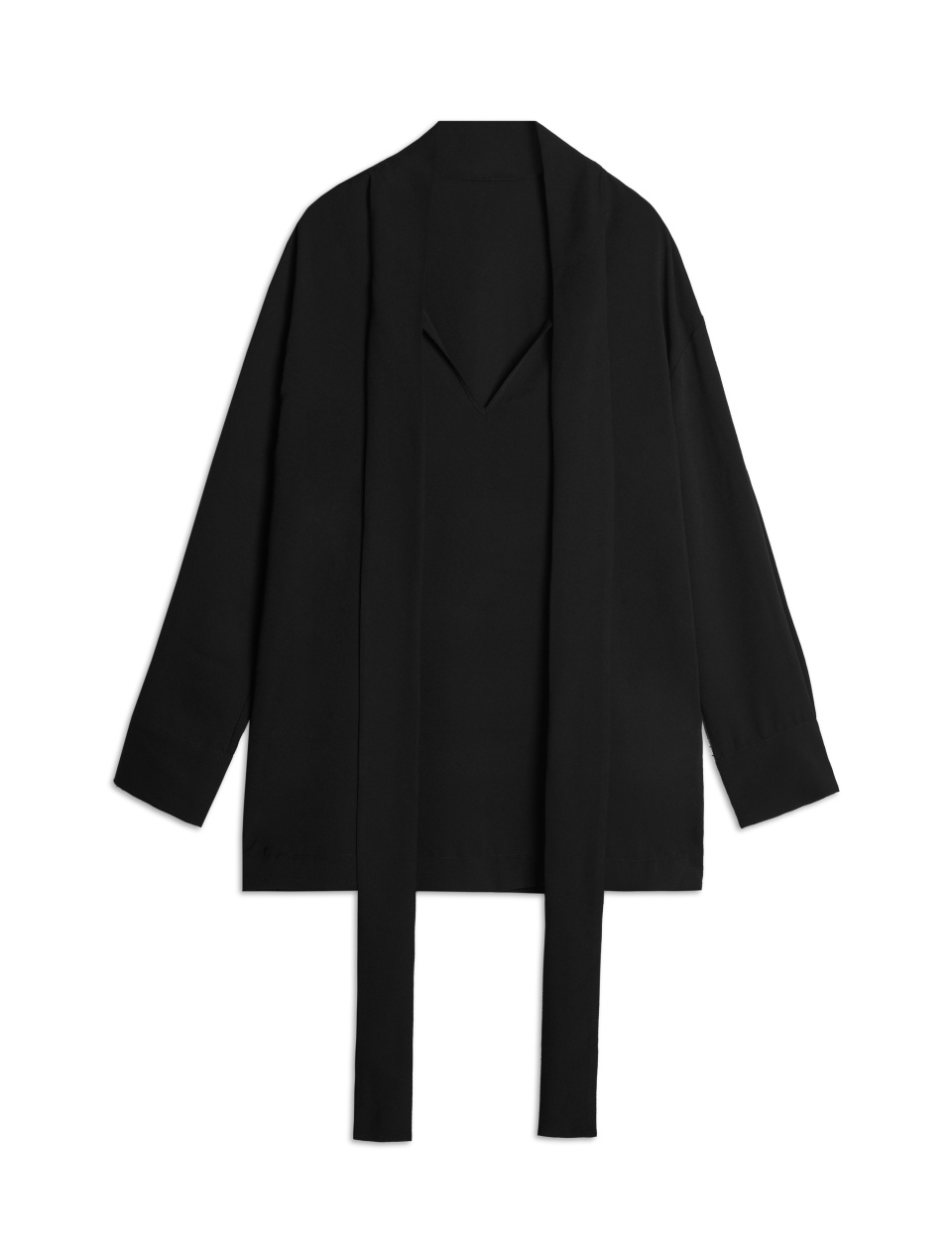 Блузка с лентами из крепа, фото 1