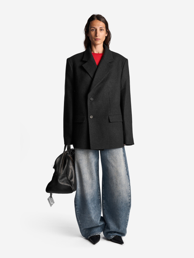 Строгое пальто мини