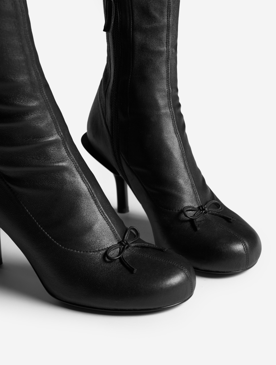 Кожаные сапоги-чулки, фото 22