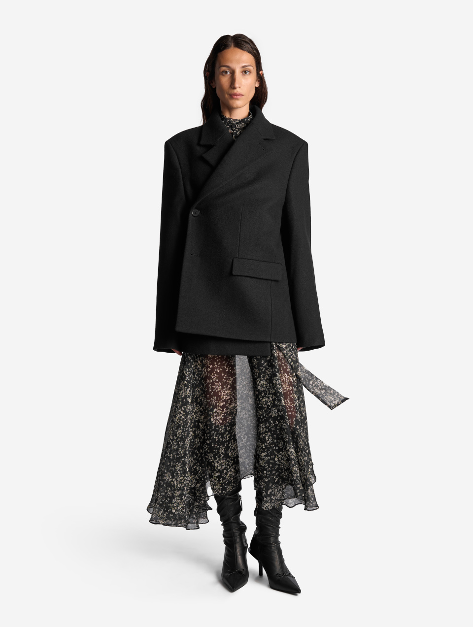 Строгое пальто мини, фото 3