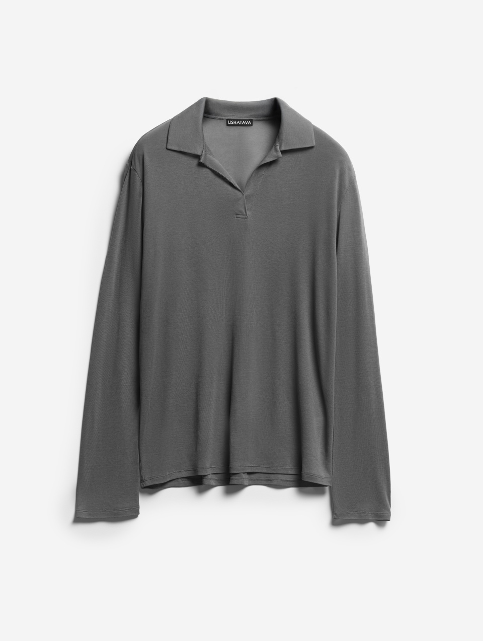 Тонкое трикотажное поло-лонгслив , фото 4