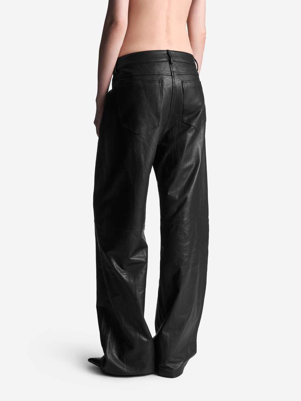 Кожаные джинсы Relaxed Fit, фото 4