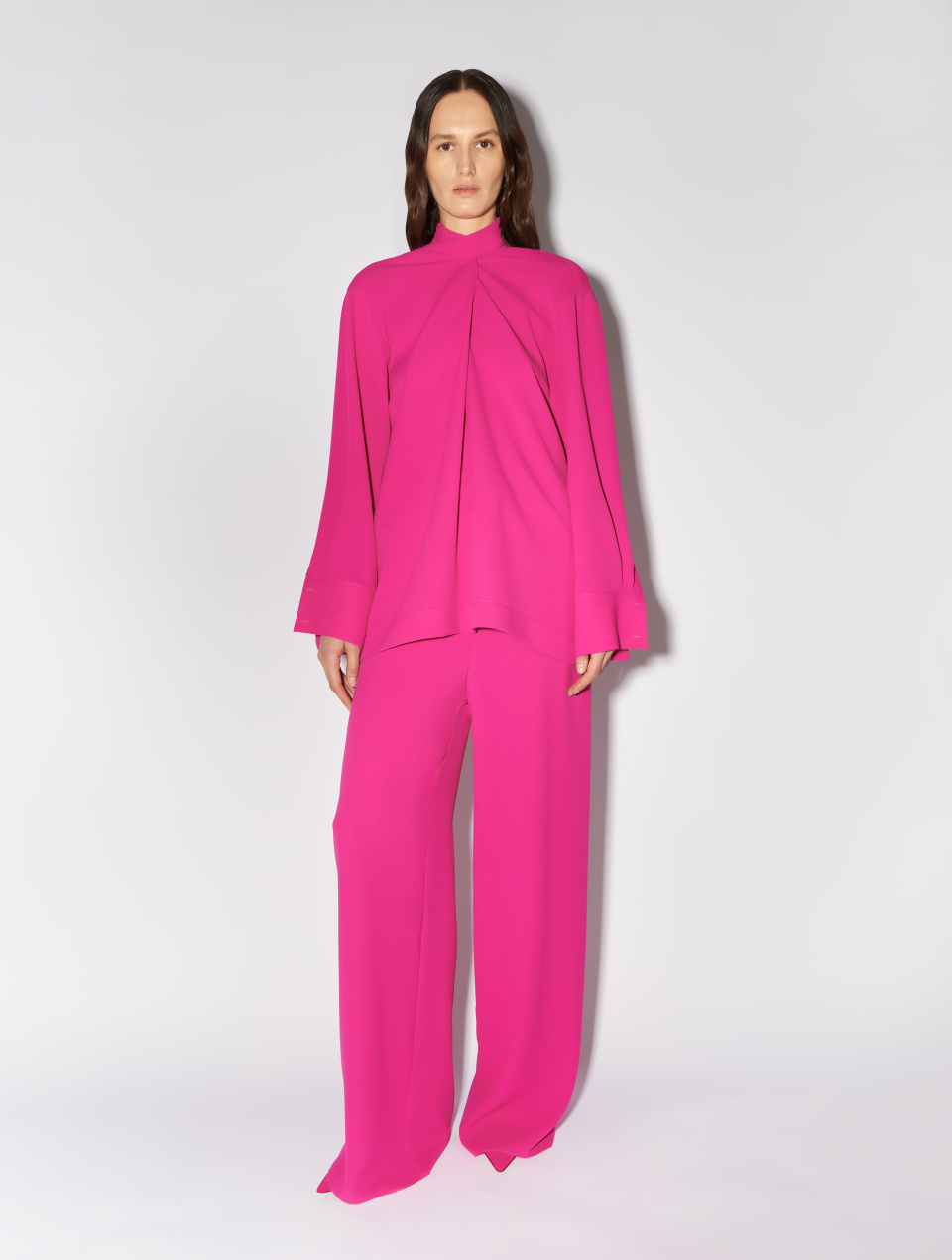 Блузка с лентами из крепа, фото 1