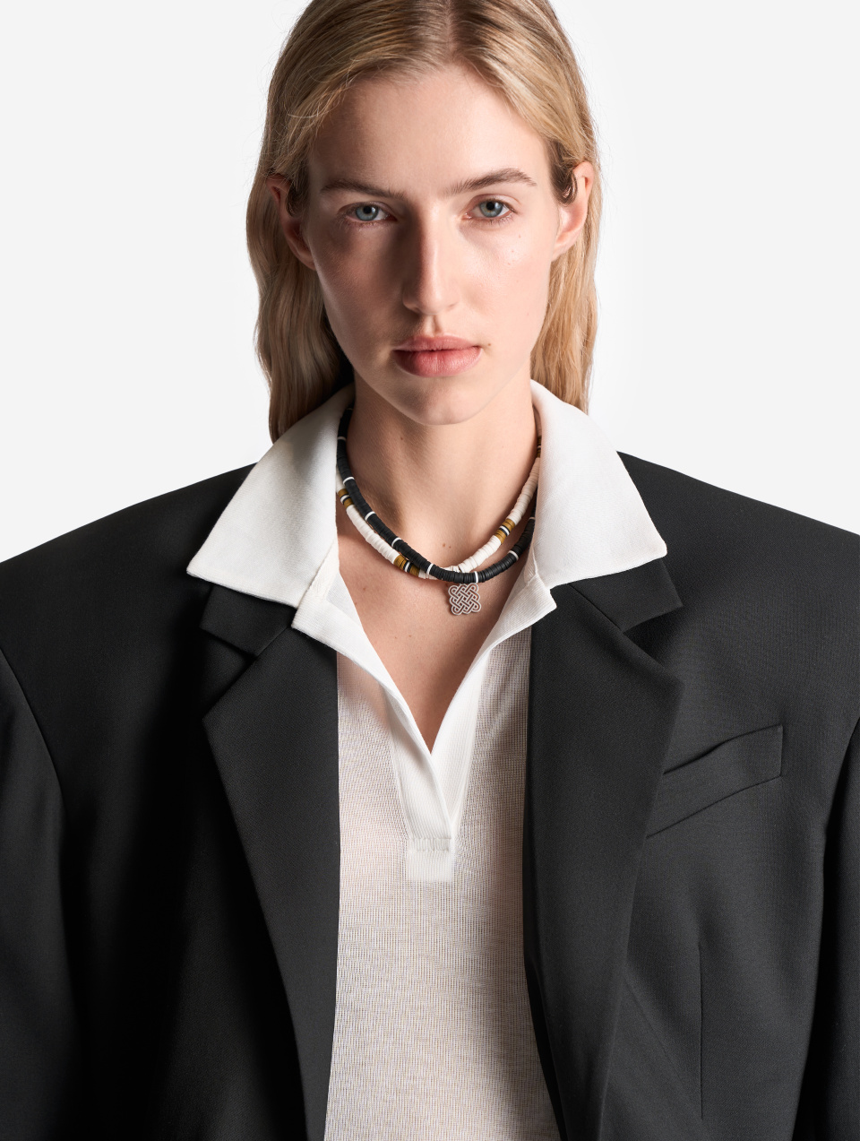 Тонкий трикотажный лонгслив поло, фото 7