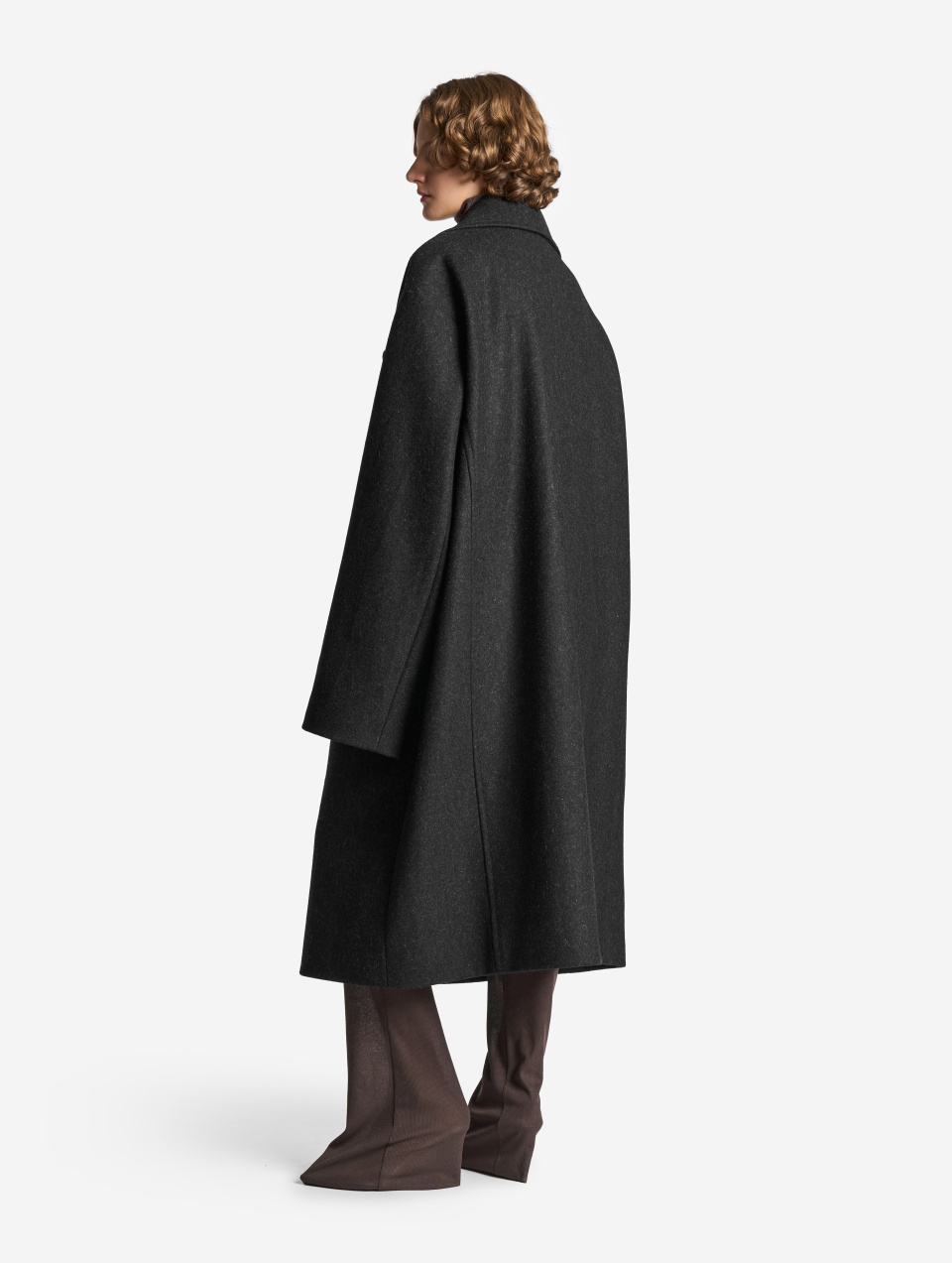 Пальто макси с широкими лацканами, фото 8