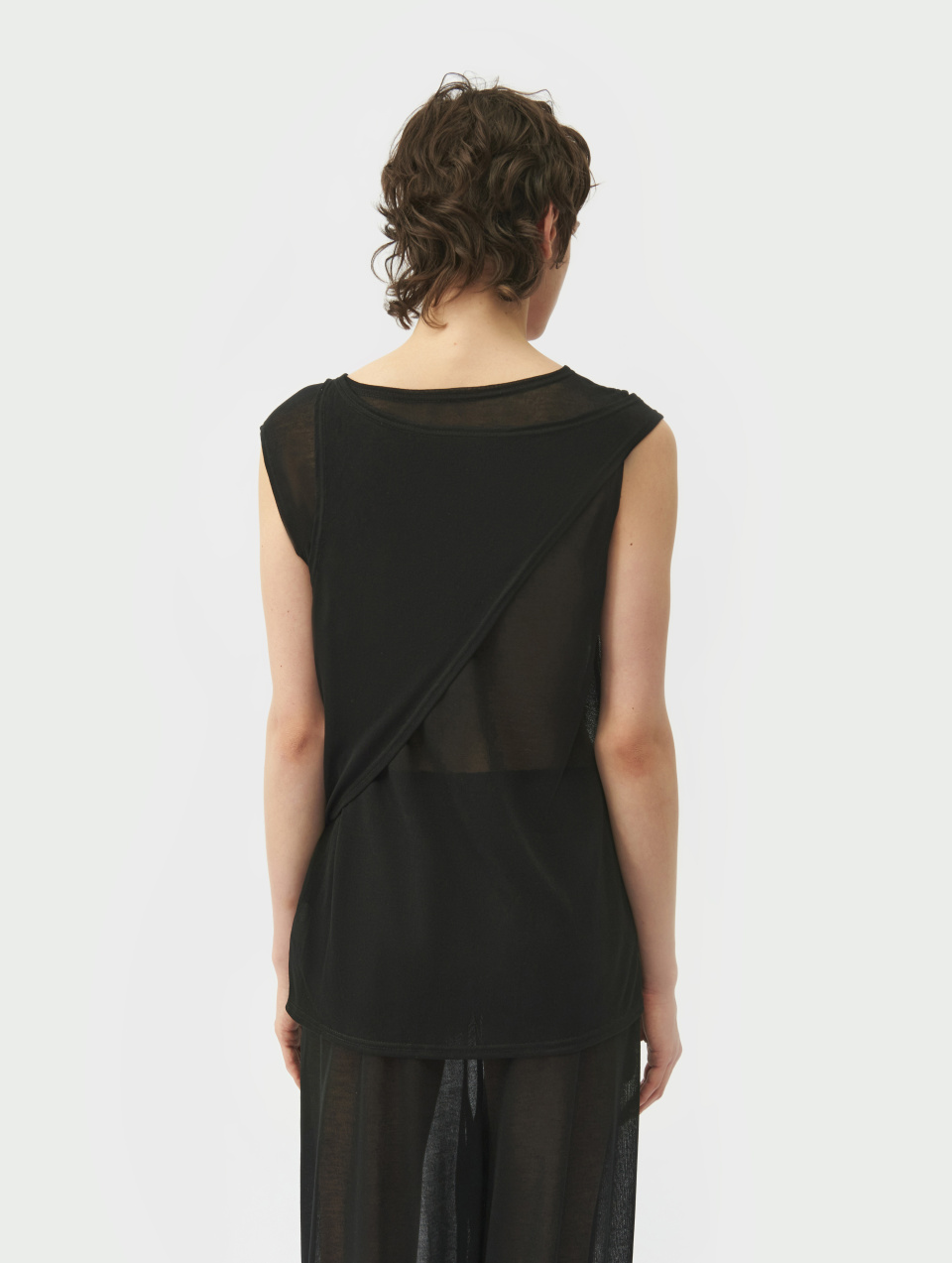 Двойная майка с твистом из лапши, фото 3