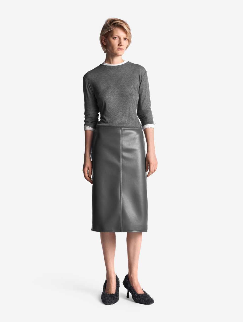 Тонкий трикотажный лонгслив Slim Fit, фото 6