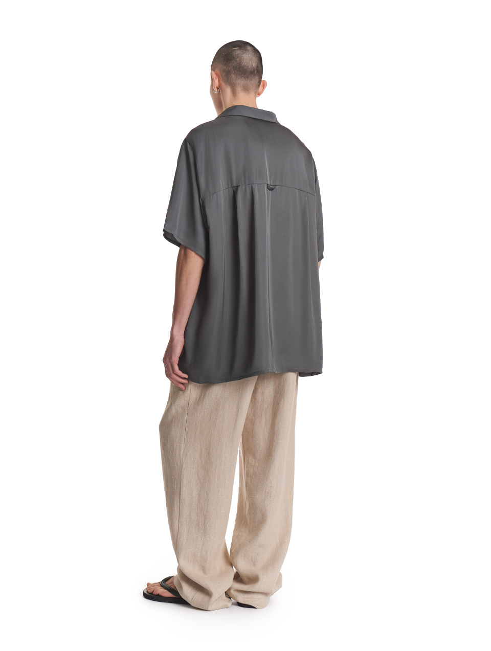 Рубашка из вискозы с коротким рукавом, фото 2