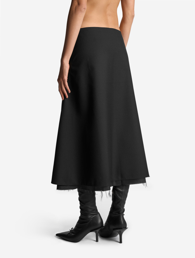 Юбка годе из костюмной ткани