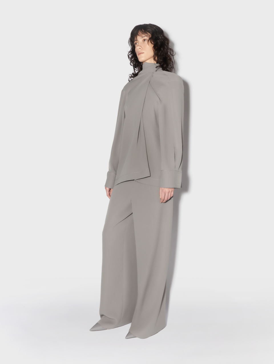 Блузка с лентами из крепа, фото 2