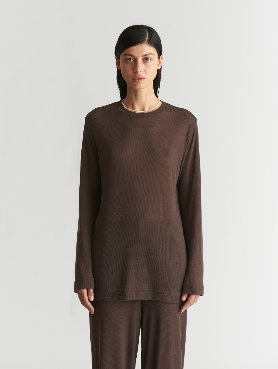 Тонкий трикотажный лонгслив, фото 1