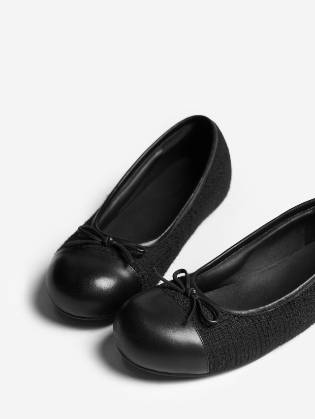 Твидовые балетки