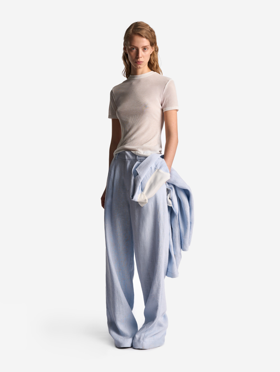 Двухсторонние брюки изо льна, фото 3