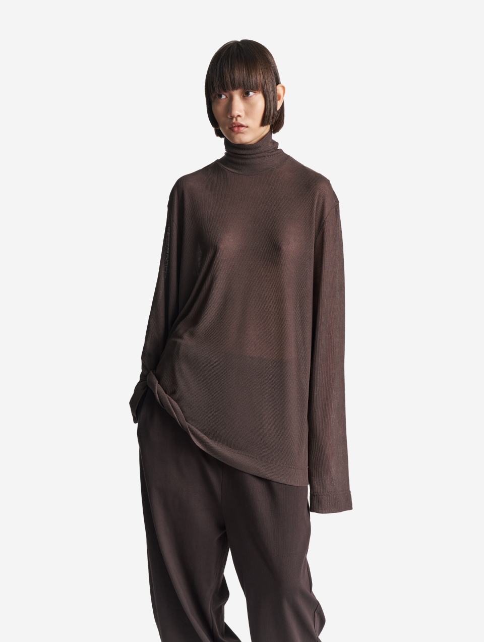 Тонкая трикотажная водолазка, фото 5