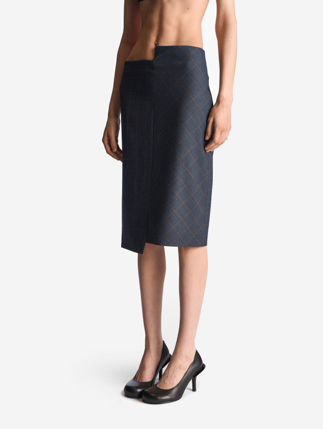 Асимметричная юбка-карандаш