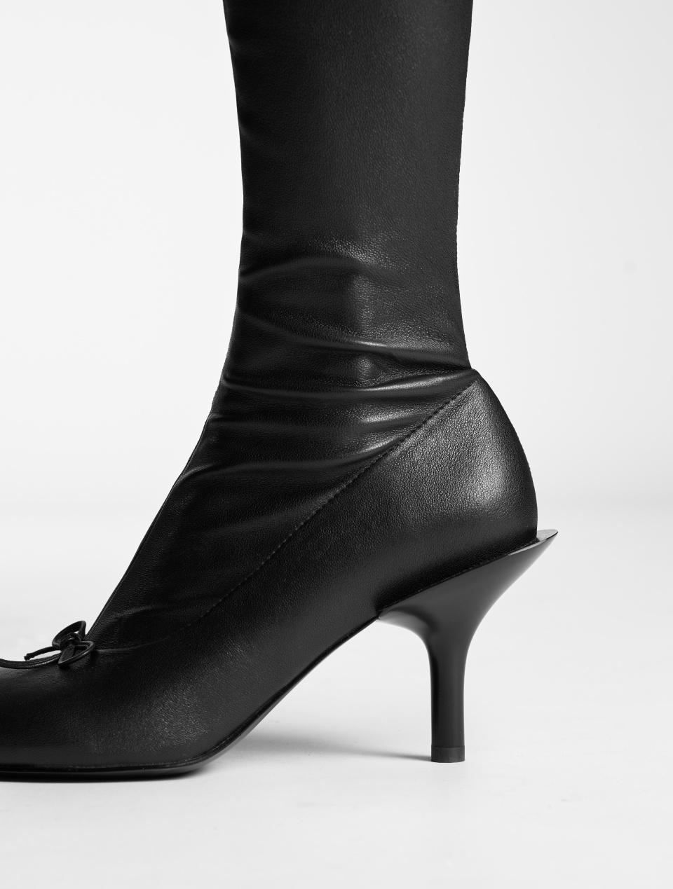 Кожаные сапоги-чулки, фото 21