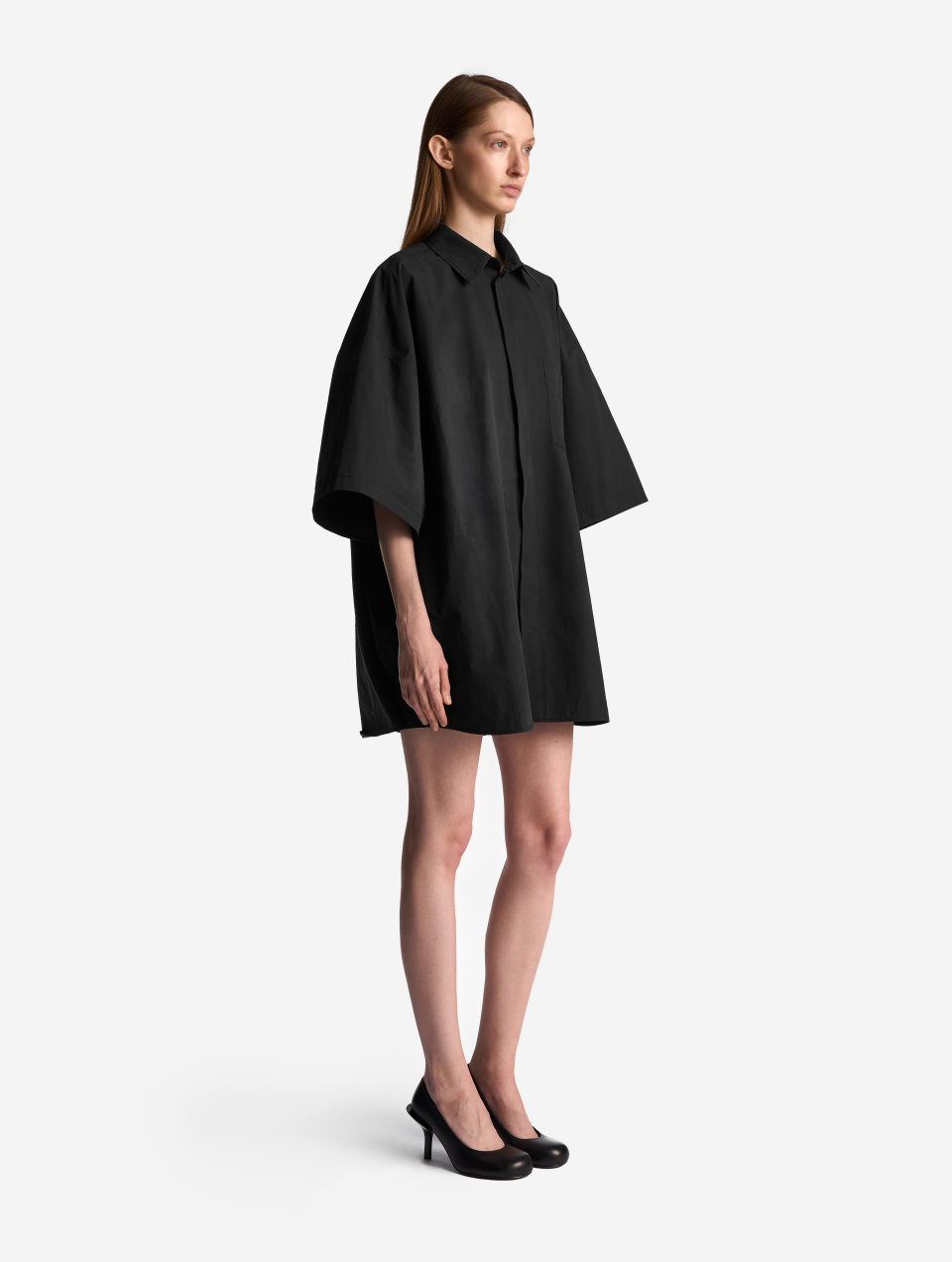 Рубашка из вареного хлопка с коротким рукавом , фото 3