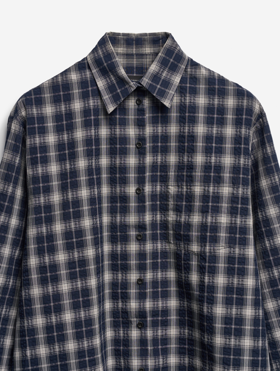 Рубашка Grandpa Fit из жатого ситца, фото 8