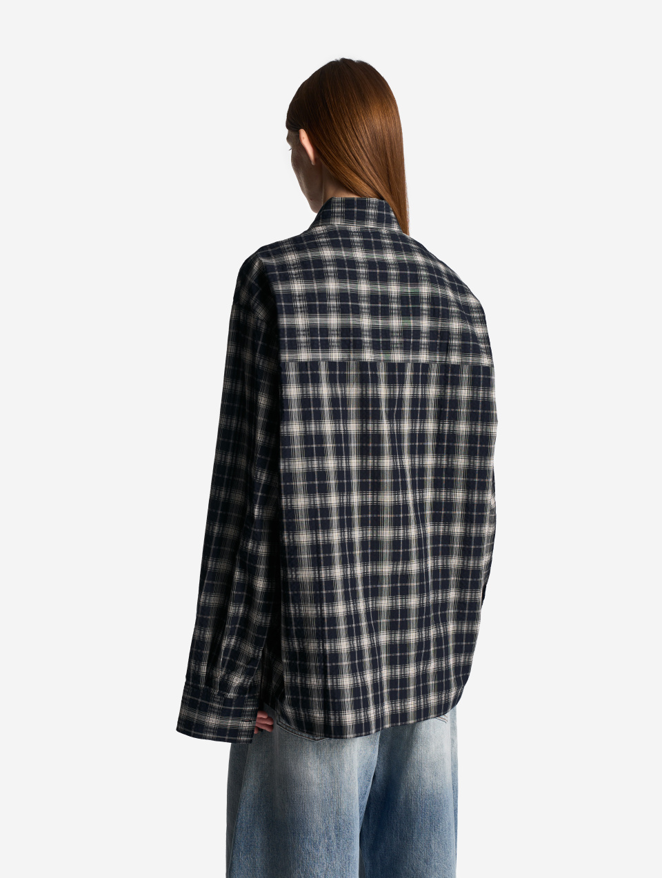 Рубашка Grandpa Fit из жатого ситца, фото 4