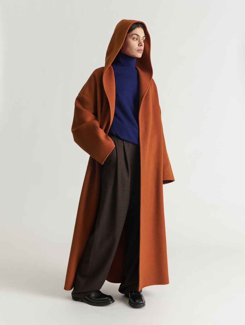 Пальто миди с капюшоном, фото 6