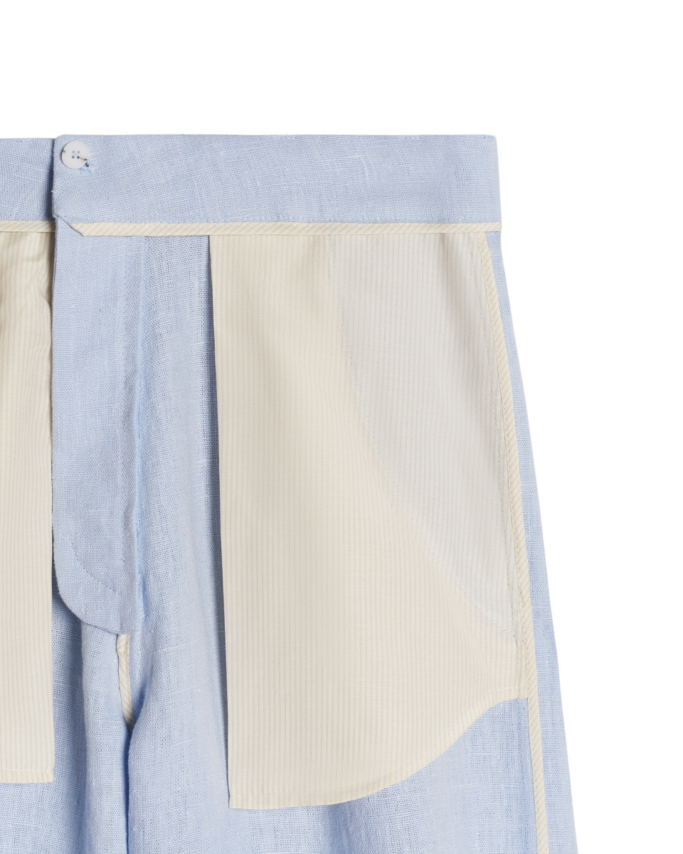 Двухсторонние бермуды изо льна, фото 4