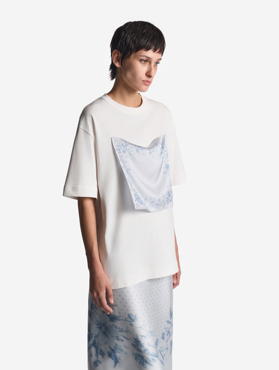 Футболка с цветочным платком, фото 3