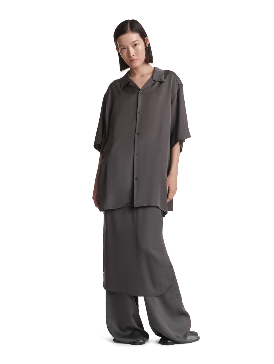 Рубашка из вискозы с коротким рукавом, фото 5