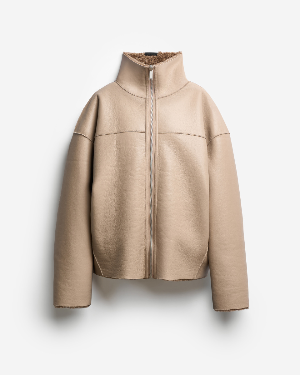 Двухсторонняя куртка-дубленка, фото 4