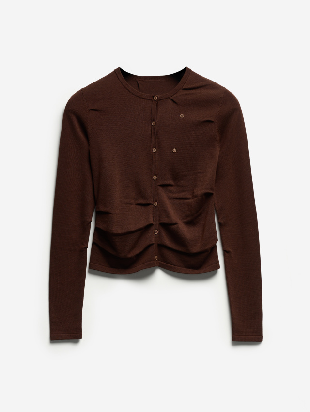 Кардиган Slim Fit с защипами