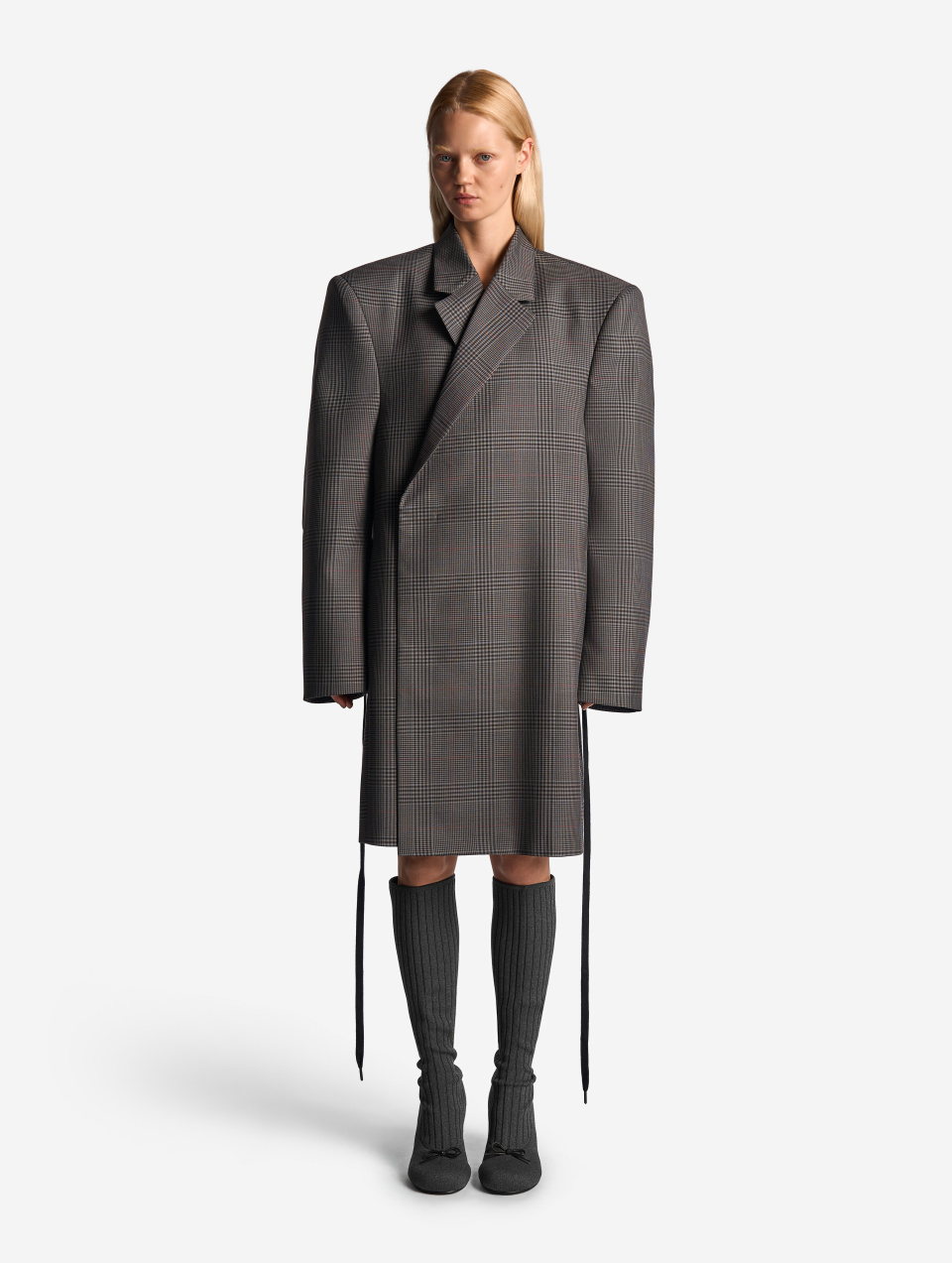 Пиджак-пальто плоского кроя, фото 5