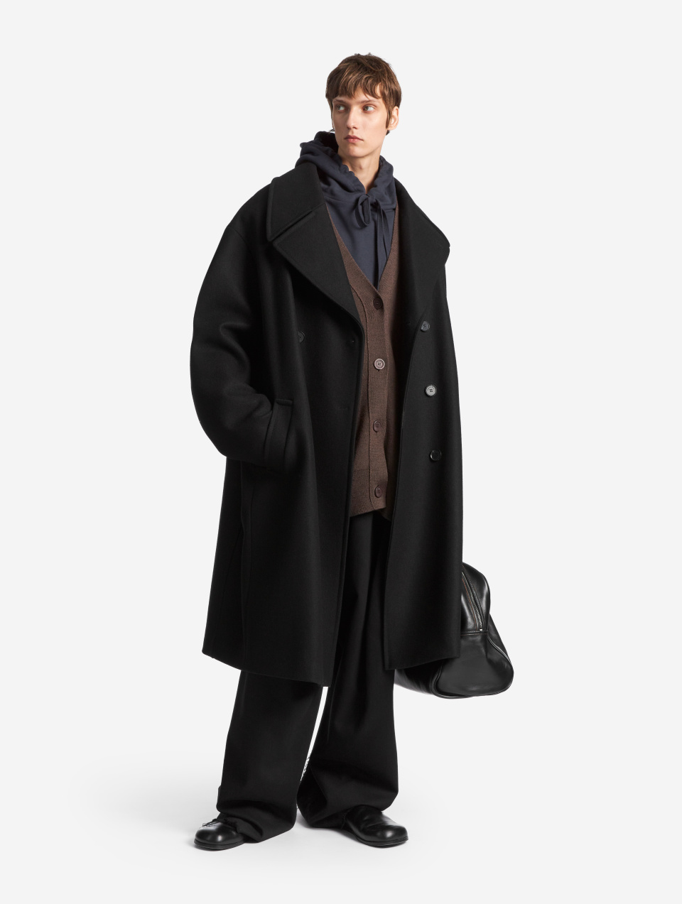 Пальто макси с широкими лацканами, фото 15