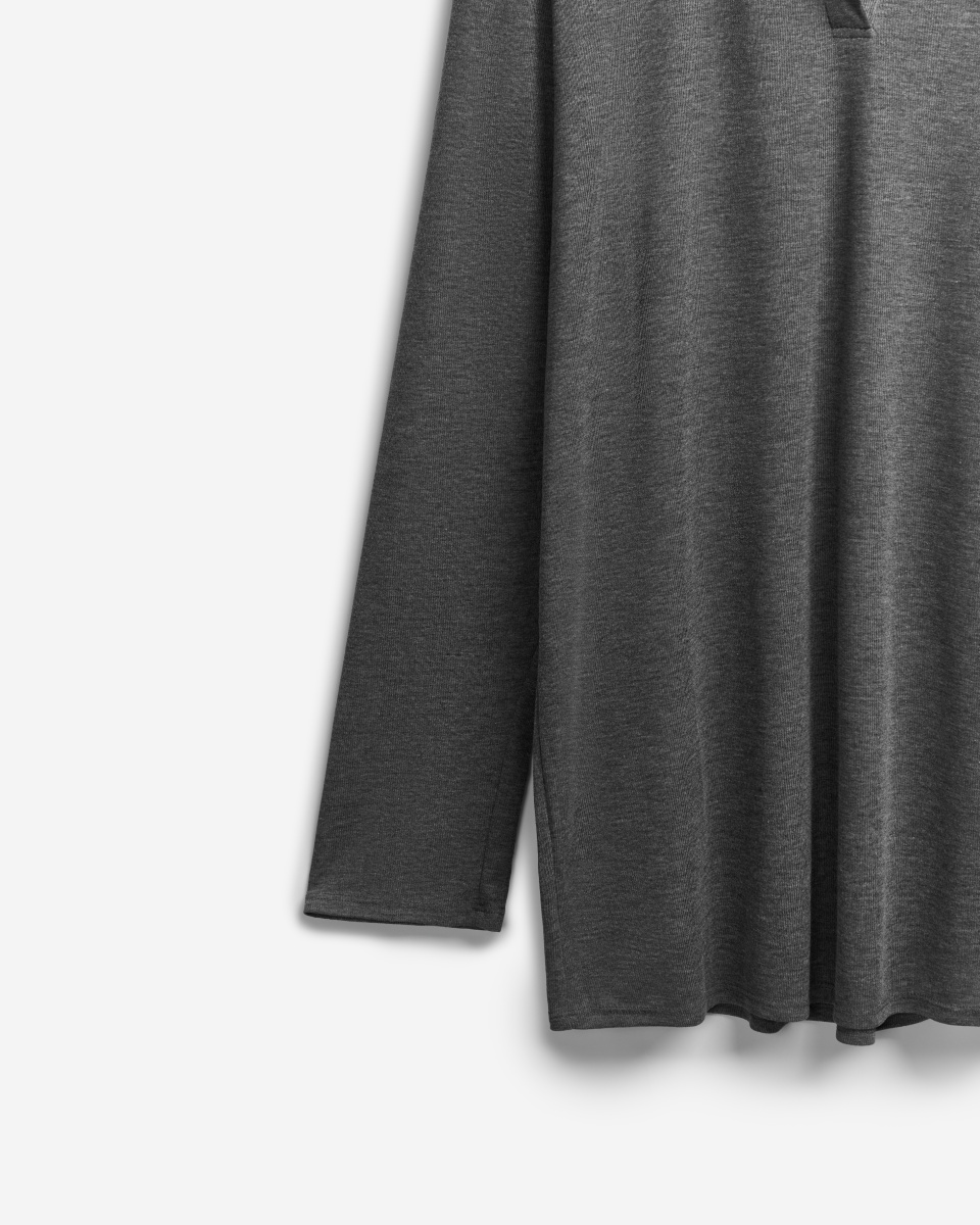 Тонкий трикотажный лонгслив поло, фото 10