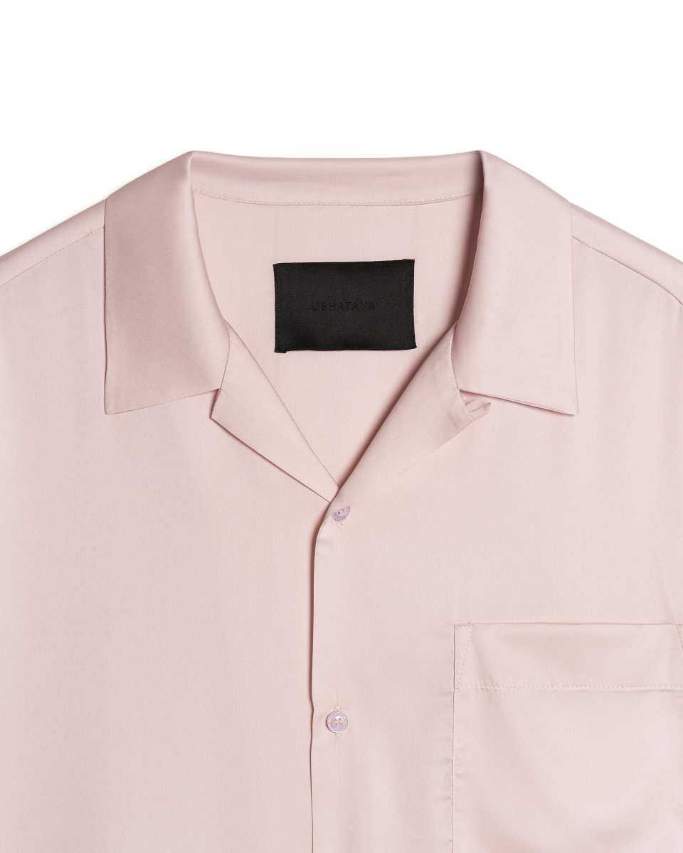 Рубашка с коротким рукавом из сатина, фото 7