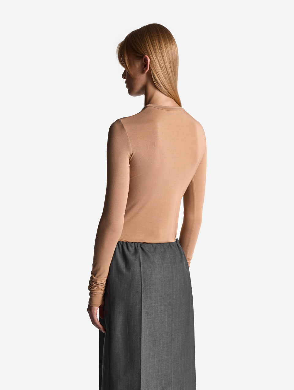 Обтекаемый лонгслив из трикотажа, фото 2