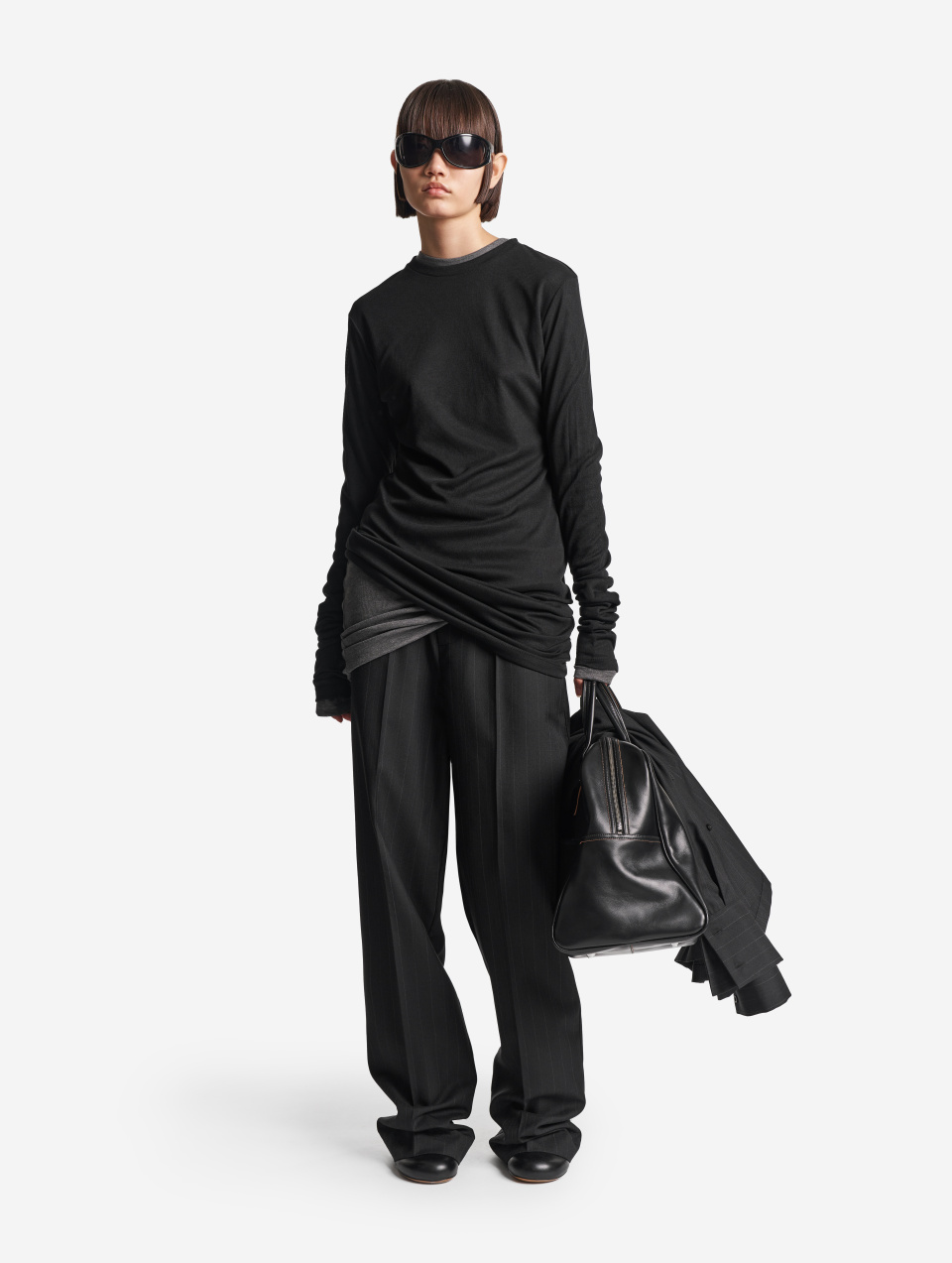 Тонкий трикотажный лонгслив Slim Fit, фото 7