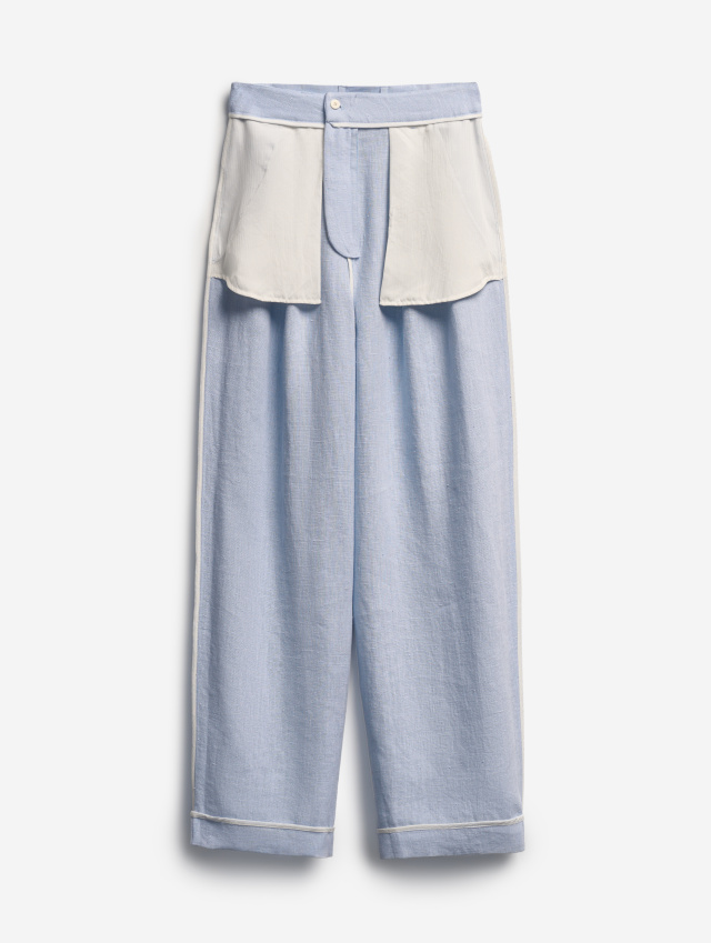 Двухсторонние брюки изо льна