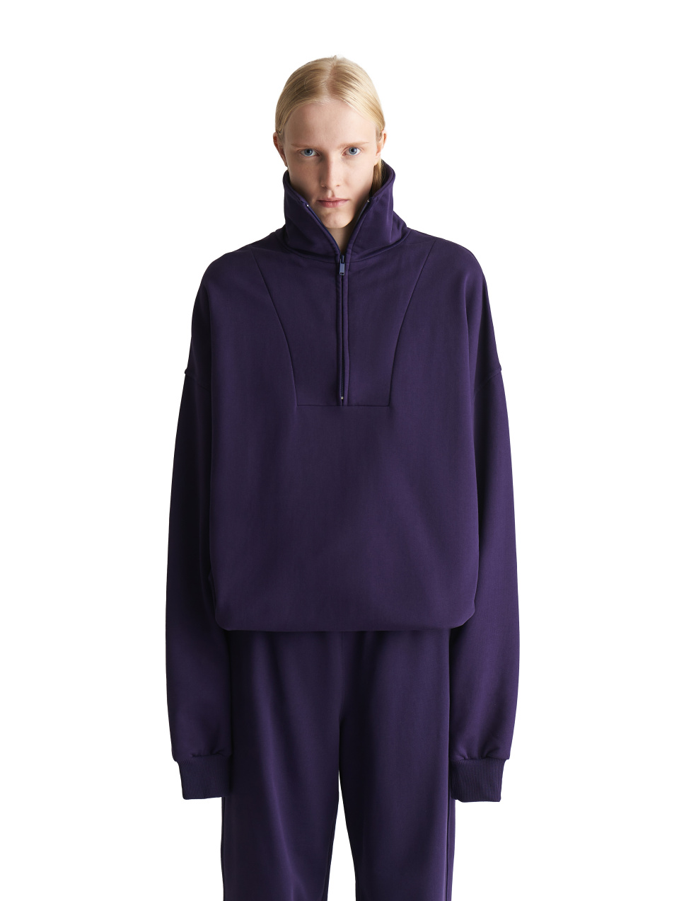 Свитшот с воротником на молнии, фото 1