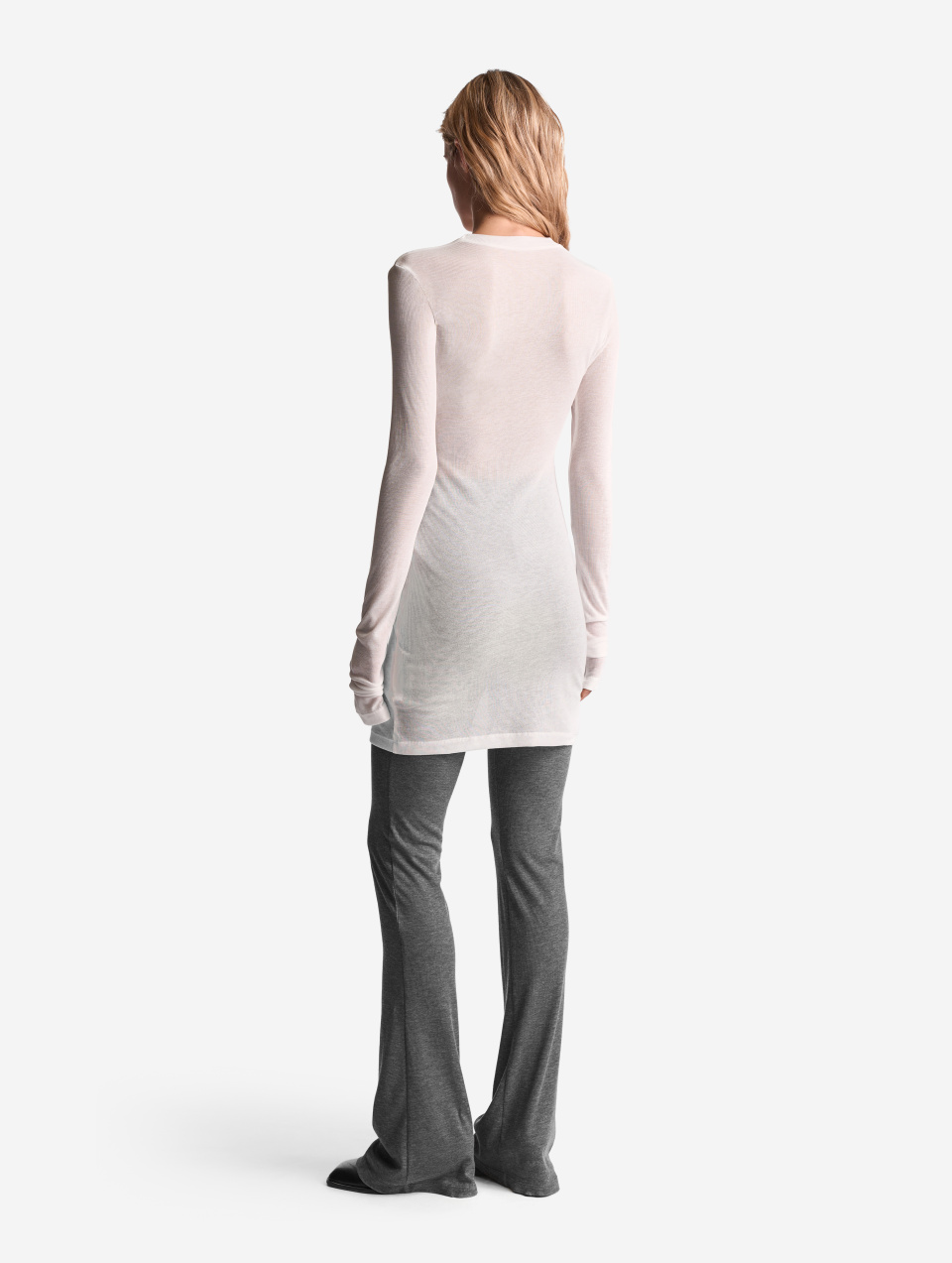 Тонкий трикотажный лонгслив Slim Fit, фото 4