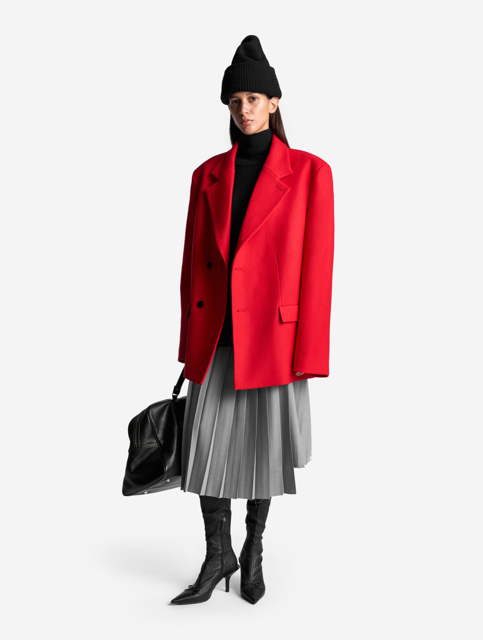 Строгое пальто мини, фото 4