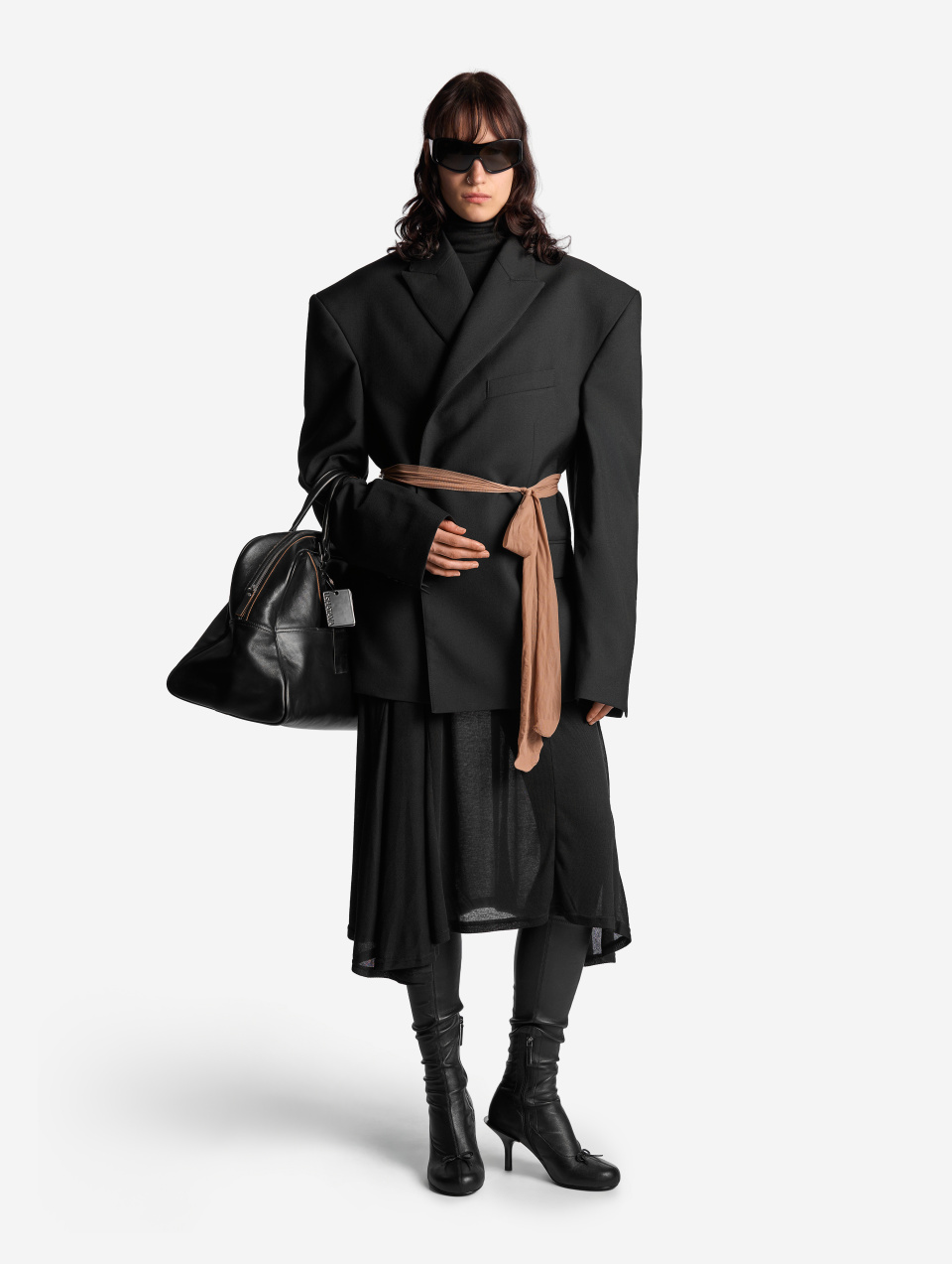 Кожаные сапоги-чулки, фото 13