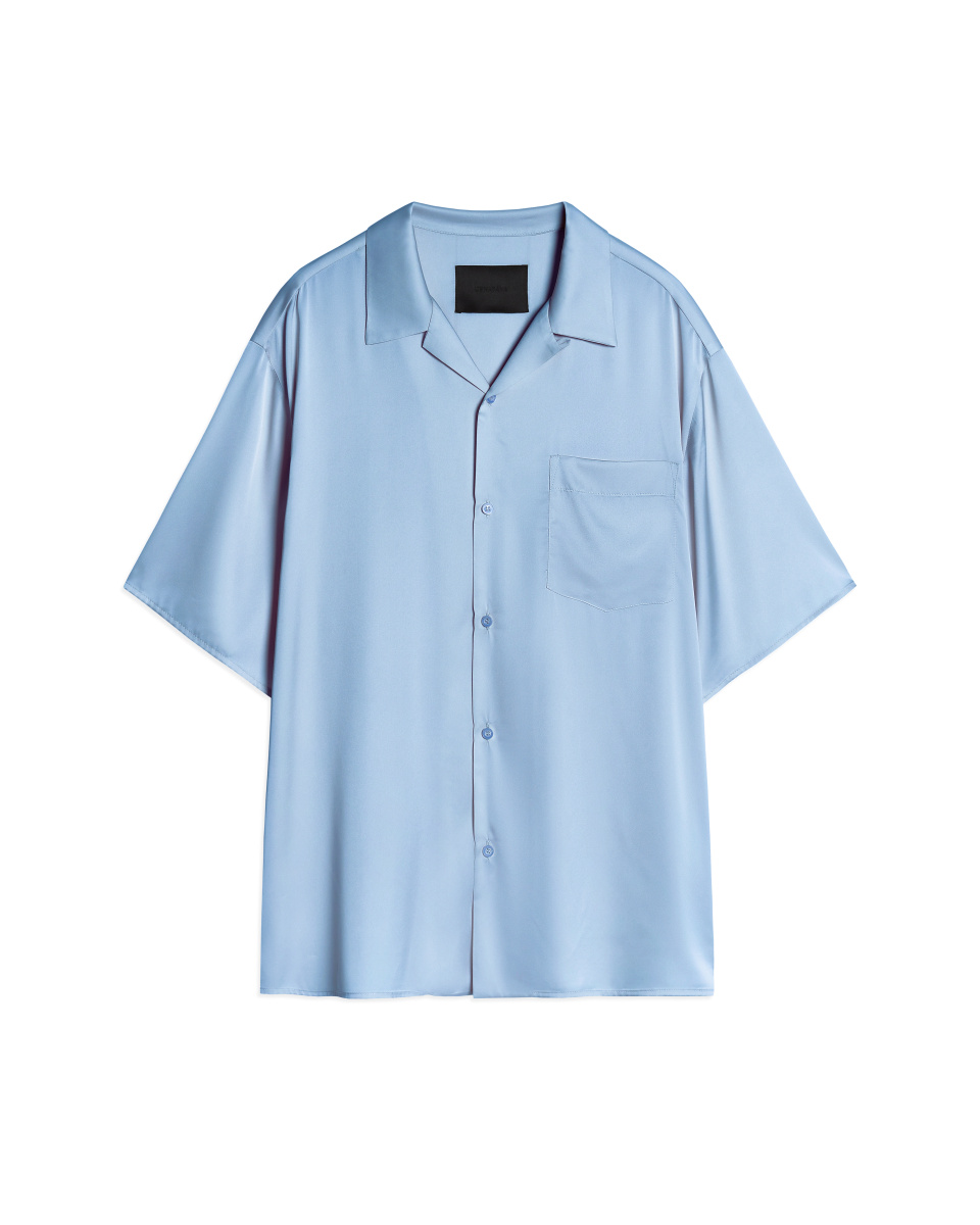 Рубашка с коротким рукавом из сатина, фото 3