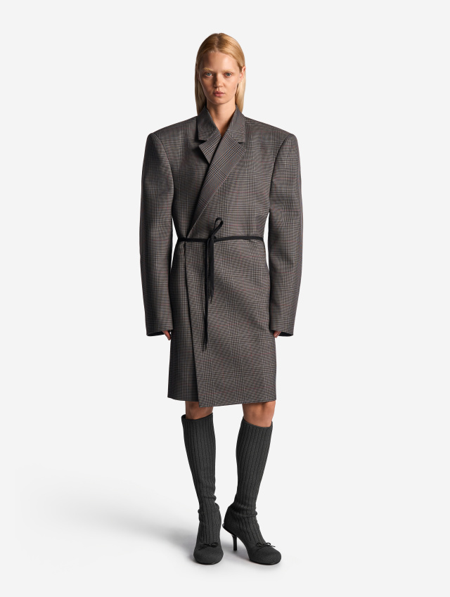 Пиджак-пальто плоского кроя