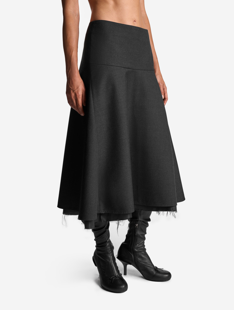 Юбка годе из полушерсти, фото 3