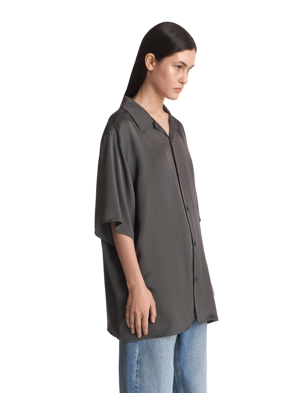 Рубашка из вискозы с коротким рукавом, фото 2