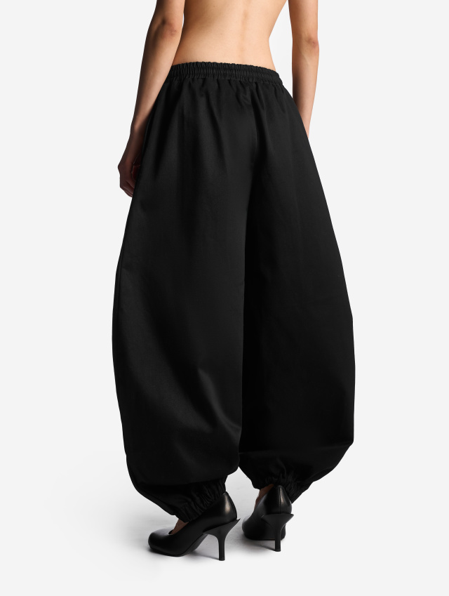 Брюки О-силуэта из саржи