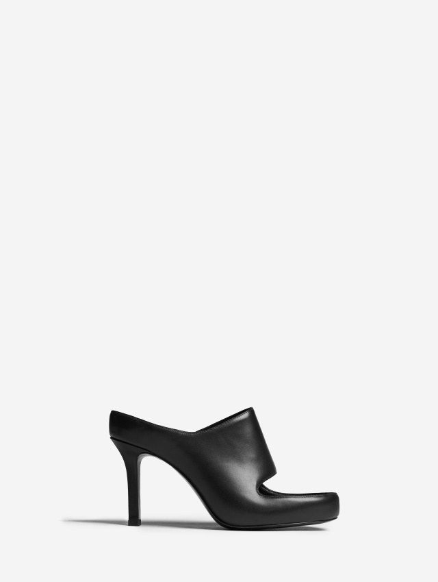 Мюли Puffed с открытым носом