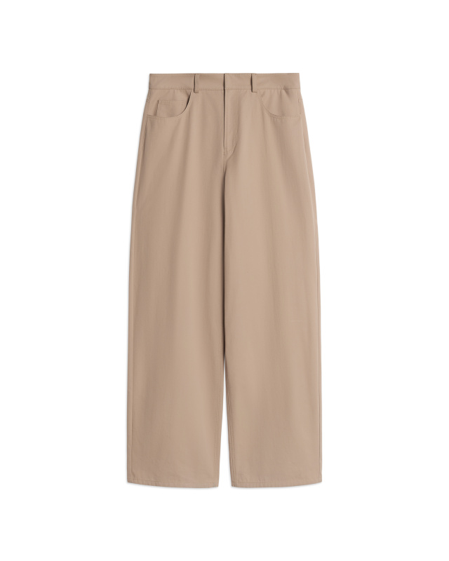 Широкие брюки из габардина