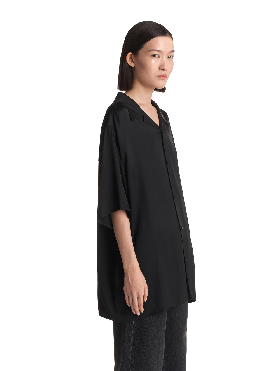 Рубашка из вискозы с коротким рукавом, фото 3