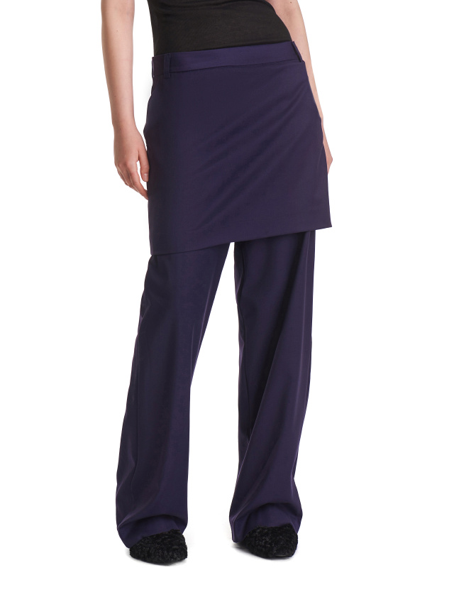 Брюки с юбкой