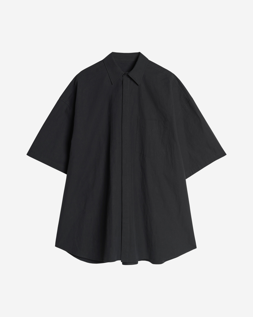 Рубашка из вареного хлопка с коротким рукавом , фото 6